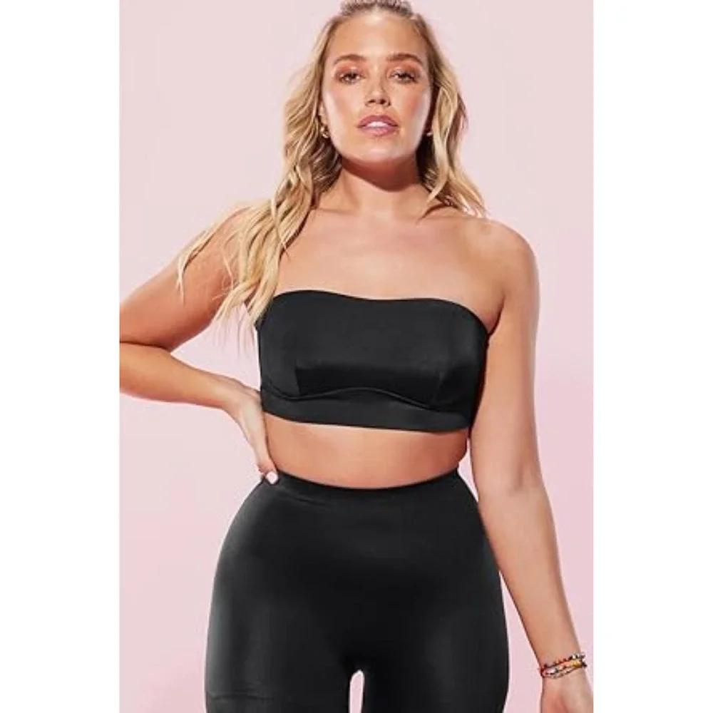 NEW Yitty Headliner Shaping Bandeau Black Tube Removable Strap Size L - Picture 1 of 5